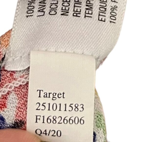 Rixo x Target Pink Multi Floral Midi Dress Puff Sleeves V Neck Women’s Size 6 - Picture 12 of 12